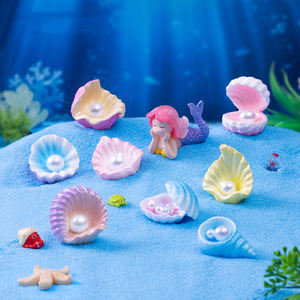 New <span class=keywords><strong>Fish</strong></span> Tank Micro cảnh tự làm trang trí Phụ kiện vỏ đại dương ngọc trai nhỏ đồ trang trí cho tóc Clip đồ trang sức làm - Product Image 1