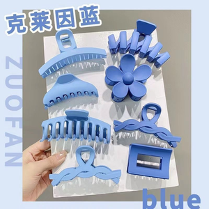 Accesorio para el cabello de verano para mujer Kinling, Clip de garra hueca de flor grande personalizado, diseño de tiburón degradado mate, PC de plástico de nueva versión - Product Image 5