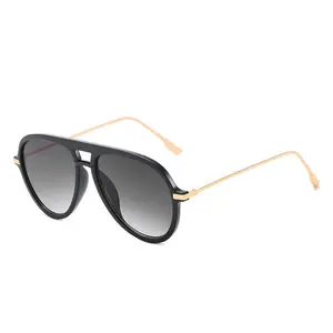 Modische Mann Frauen Luftfahrt Sonnenbrille Vintage UV400 Shades Brillen Ocean Lens Gradient Pilot Sonnenbrille
