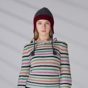 Casquette d'hiver classique avec logo brodé personnalisé, fabricant de bonnets en cachemire unisexe pour hommes, femmes et enfants - Product Image 6