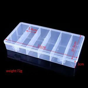 10 Compartments Tackle Box Visible Fishing Lures Baits Hooks Storage Case :  : Sports, Fitness & Outdoors