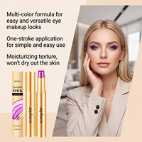 Zephoco Stick Fard à Paupières Hydratant Nourrissant Imperméable Violet Bleu Rose Orange Marron Nacré Mat Terre Dégradé de Couleurs