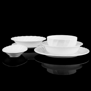 Bộ đồ ăn bằng melamine thân thiện với môi trường 24 món Jeddah, phong cách tối giản, bền vững, làm từ nhựa tre, bán buôn tại Ả Rập Xê Út - Product Image 2