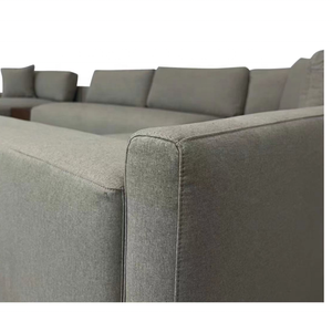 Canapé modulaire moderne de grande taille, sections d'angle droite, revêtement en tissu, 3 pièces, canapé sectionnel avec chaise longue pour salon, hôtel - Product Image 4