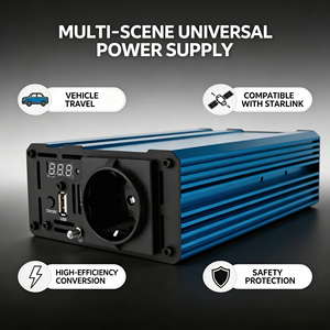 <span class=keywords><strong>Convertisseur</strong></span> à onde sinusoïdale pure de 4000W max, DC <span class=keywords><strong>12V</strong></span> vers AC 110V 120V 220V <span class=keywords><strong>230V</strong></span>, <span class=keywords><strong>convertisseur</strong></span> robuste pour camping-car, bateau, van et vie nomade - Product Image 3