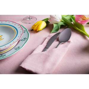 Tovaglia Excelsa Rosa Pastello in Cotone 140x240 Cm - Product Image 3