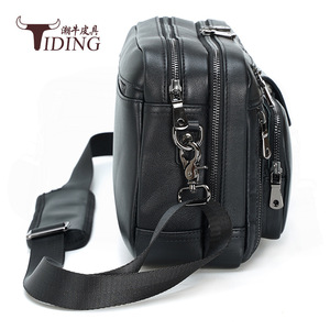 Tiding Men's Leather Shoulder <b>Bag</b> Large Capacity Casual Crossbody <b>Bag</b> For Everyday Use - Product Image 2