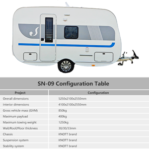 Remolque <span class=keywords><strong>Camper</strong></span> Híbrido Moderno de 17 Pies con Eje Tándem, Alta Resistencia, 1.3 Toneladas ATM, para Viajes Largos en Australia, Familiar de 4 Plazas, Venta al por Mayor - Product Image 5