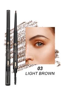 Alta calidad, 3 colores, maquillaje de cejas a prueba de agua, niebla suave Natural, usos múltiples, lápiz de cejas 3 en 1 - Product Image 6