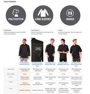 Camicia da cucina uniforme da cucina con giacca a manica corta da uomo personalizzata <span class=keywords><strong>per</strong></span> uso cucina da ristorante e Bar - Product Image 6