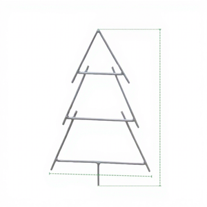 Support de pot de fleurs en terre cuite minimaliste moderne, support de treillis pour plantes en métal en forme de A - Product Image 2