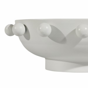 Ciotola rotonda moderna con pomelli, centrotavola decorativo per tavolino da caffè, decorazione per la casa, elegante elemento d'accento - Product Image 3
