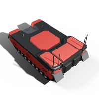 Véhicule robotisé tout-terrain télécommandé TinS-25G 300 kg à grande charge pour le sauvetage
