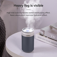 Nouvel humidificateur d'air portable à anneau de traction, 260 ml, brume fraîche, mini humidificateur pour voiture, bureau, chambre à coucher