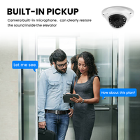 4MP Mini POE IP métal dôme intérieur CCTV caméra de sécurité IR ascenseur AI système de détection Seetong CMOS pour ascenseur ascenseur sécurité