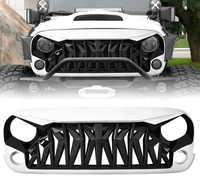 Grille anti-corrosion et résistante à l'usure élevée pour Wrangle fit pour Mustang modifier Shark style Grille de météore noir mat
