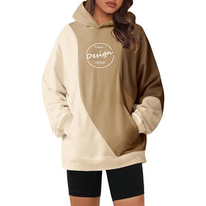 Logotipo personalizado estampado en blanco informal de lujo Unisex Color bloque bordado a granel peso pesado ecológico a prueba de viento invierno Boxy Terry - Product Image 6