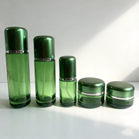 Ensemble de flacons et pots en verre de luxe personnalisés OEM pour soins de la peau, sérum, crème, lotion, tonique, mascara, 30 ml, 50 ml, 15 g, étiquette privée, gravure cosmétique