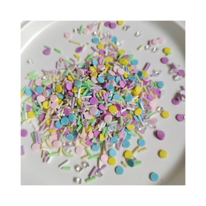 丸いキャンディースライスアイスキューブチャームポリマークレイスプリンクルDIYクラフト用スライムトッピングシェーカー充填アクセサリー - Product Image 3