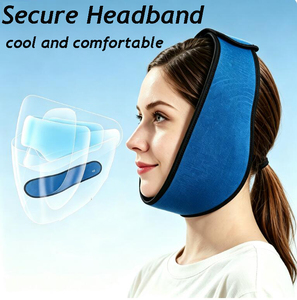 Compresa de Hielo Ajustable para Cara y Cabeza para Terapia de Frío/Calor, Alivio del Dolor y del Estrés, 66x70cm - Product Image 3