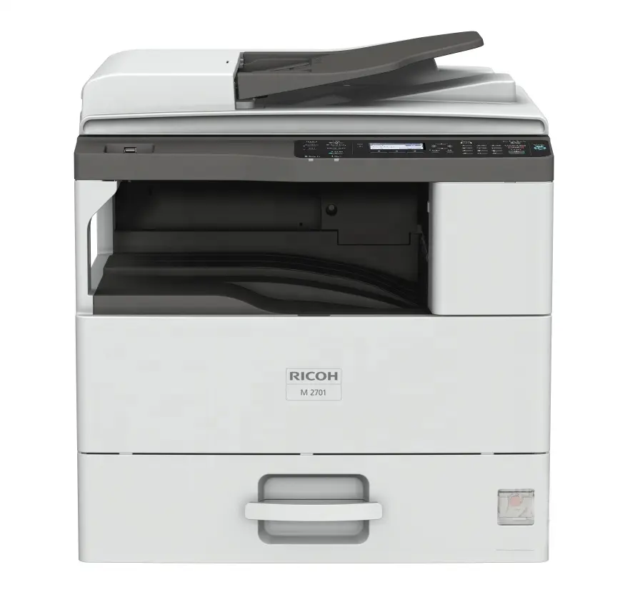 Ricoh-copiadora láser A3, máquina multifuncional de escaneo de impresión, edición estándar automática, negro y blanco, m 2701