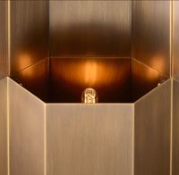 XINZHONG Estilo Americano Luces Modernas Led Pared arriba Abajo Latón Iluminación Interior Decorar Hotel Villa Lámpara de Pared Aplique Ancho