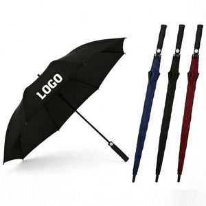 Wholesale Promotional Custom Color Manual Open Sunshade Fiberglass Large Design <b>Windproof</b> Golf <b>Umbrella</b> With Logo - Product Image 1