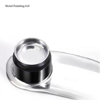 Fabrication en gros effet miroir longue durée 10ml facile à tremper vegan argent brillant métallisé UV Chrome Gel liquide