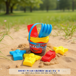Set Secchiello da Spiaggia Pixar Cars con 24 Pezzi per Bambini 2-4 Anni, Gioco sulla Sabbia - Product Image 3
