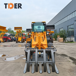 2025 TDER Radlader 2,0 Tonnen Kompaktrad-Frontlader Radlader mit Holz greifer - Product Image 5