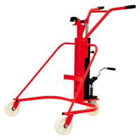 Chariot à tambour réglable en acier et huile de 20gal roues en pu chariot à tambour de 55 gallons