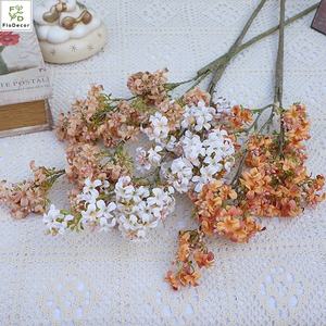 Fleurs artificielles en soie lilas vintage, simulation, accessoires de mariage, <span class=keywords><strong>exposition</strong></span>, 6 couleurs - Product Image 1