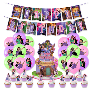 Décorations de fête <span class=keywords><strong>Encanto</strong></span>, fournitures Isabella, ballons en latex, décorations pour cupcakes, bannière pour fête d'enfants, cadeaux d'anniversaire, cadeaux pour filles - Product Image 1