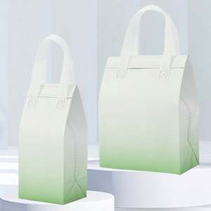 Sac isotherme jetable en non-tissé à motif lettres, grande capacité, écologique, pour emporter des aliments, sac thermique pour café, gâteau - Product Image 4