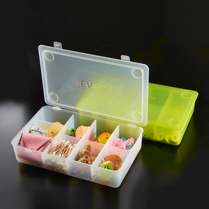 Plastic Divider Box Plastic Plastic Divider Box Small Mini Pp Plastic Transparent Multi Compartment Divider Storage Box With Lid