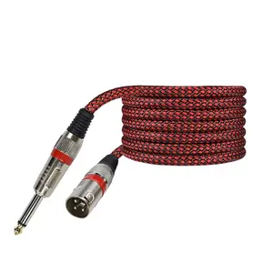 מקצועי מכשיר 1/4 אינץ אפקטים 6.35mm זכר 3 פין נקבה XLR כבל מיקרופון תקע כבל XLR XLR כבל