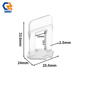 100 pièces de niveleurs robustes <span class=keywords><strong>en</strong></span> PP+métal au design moderne, système de nivellement de carreaux de 1,5 mm, clips, accessoires de carrelage imperméables - Product Image 5