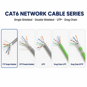 <span class=keywords><strong>สาย</strong></span>อีเธอร์เน็ตอุตสาหกรรม Cat6 FTP ขนาด 23AWG ยาว 305 ม./กล่อง ทองแดงแท่งหุ้มฉนวน PVC 8C4P ป้องกันด้วยฟอยล์ LAN 250MHz 1Gbps แบบม้วน - Product Image 4