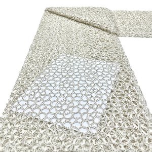<span class=keywords><strong>Tela</strong></span> de <span class=keywords><strong>Tul</strong></span> Francés de Alta Calidad, Transpirable, Bordada, con Lentejuelas, para Vestidos de Novia y Fiesta - Product Image 3