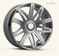 168 Ruedas Forjadas Personalizadas 713-1 de 20-26 Pulgadas, Ruedas de Aleación de Lujo, Cóncavas Profundas, Aptas para Cullinan, Cadillac Escalade, Volkswagen