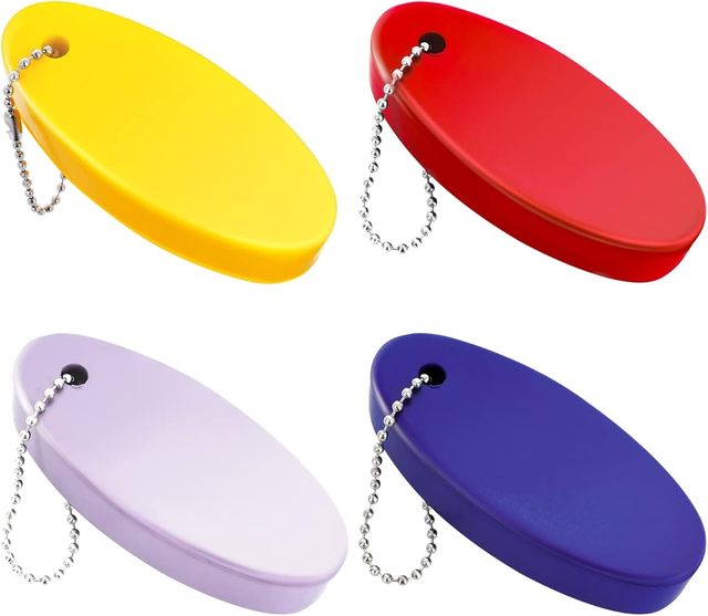 Water Floating NBR Keychain Anti-sand Floating Key Holder for Beach Swimming Outdoor Water Activity