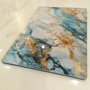 Sang trọng Carbon Crystal Board UV đá cẩm thạch kết thúc cao cấp chống ẩm bề mặt trang trí cho nội thất bức tường tầng hầm phòng tập thể dục - Product Image 3