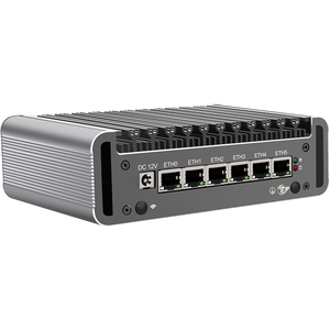 มินิพีซีไร้พัดลม ไฟร์วอลล์เราเตอร์ ฮาร์ดแวร์ X86 สำหรับ pfSense OPNsense Intel N6005 Quad Core DDR4 NVMe SSD 6x2.5G Ethernet - Product Image 5