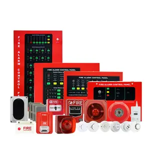 Asenware-Sistema de Control de alarma contra incendios, dispositivo de seguridad para el hogar, protección contra incendios, 20 dispositivos cada zona AW-CFP2166-4, color rojo/gris, 2 años