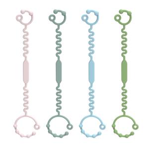 Chaîne de sucette en silicone réglable, jouet de dentition pour bébé, sangle de sécurité pour sucette - Product Image 1