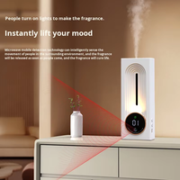 Diffuseurs d'arômes intelligents portables en plastique rechargeables à piles, à pulvérisation automatique, pour huiles essentielles, pour la maison, le bureau, l'hôtel