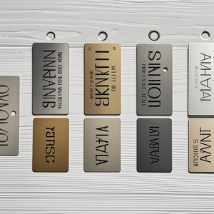 מפעל לוגו חרוט מותאם אישית תגי ריהוט מתכת מובלט פליז עתיק מותג מתכת לוחית תווית שם לריהוט - Product Image 2