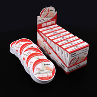 Foska 20g hydratant pour les doigts tampon inodore sans graisse non toxique pour le bureau pour saisir les factures comptage de documents tri