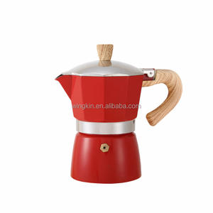 Moka-<span class=keywords><strong>cafetera</strong></span> italiana expreso de cerámica para acampar, Máquina Manual de café cubano de 6/10 OZ de estufa para Gas o eléctrica - Product Image 3