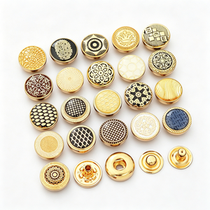 Custom Design logo Fashion <b>Button</b> Brass Iron Four Parts Press Metal 4 Parts Snap <b>Buttons</b> - Product Image 5
